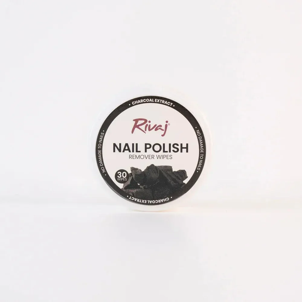  Rivaj Nail Polish Remover Wipes CHARCOAL